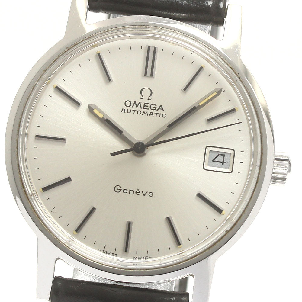 OMEGA Geneve 166.0163 Cal.1012 Date Silver Dial Automatic Men's Watch_882881