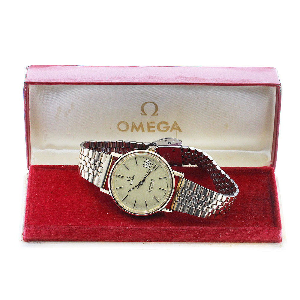 OMEGA 166.0202 Cal.1010 Date gold Dial Automatic Men's Watch_882886