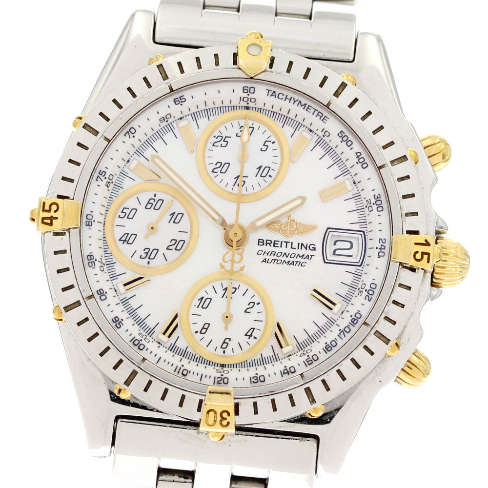 BREITLING Chronomat Bikoro B13050.1 Date Chronograph White shell Dial Automatic Men's Watch_882891