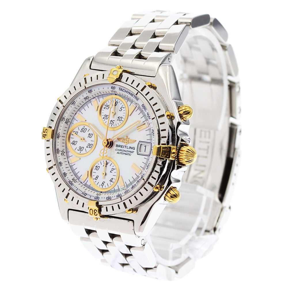 BREITLING Chronomat Bikoro B13050.1 Date Chronograph White shell Dial Automatic Men's Watch_882891
