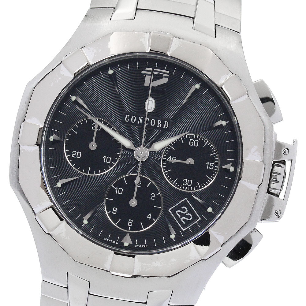 Concord Saratoga 10.H7.1892 K18WGBezel Chronograph Automatic Men's Watch_882895