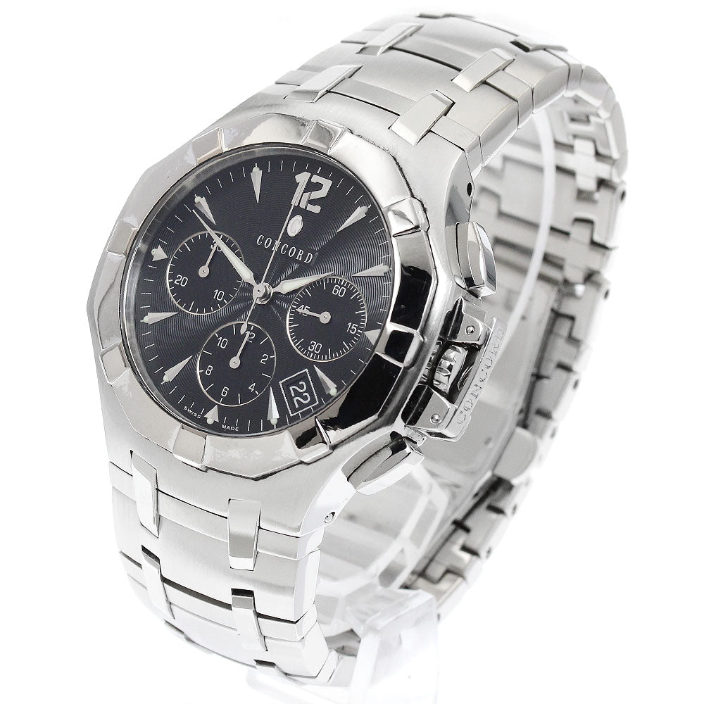 Concord Saratoga 10.H7.1892 K18WGBezel Chronograph Automatic Men's Watch_882895