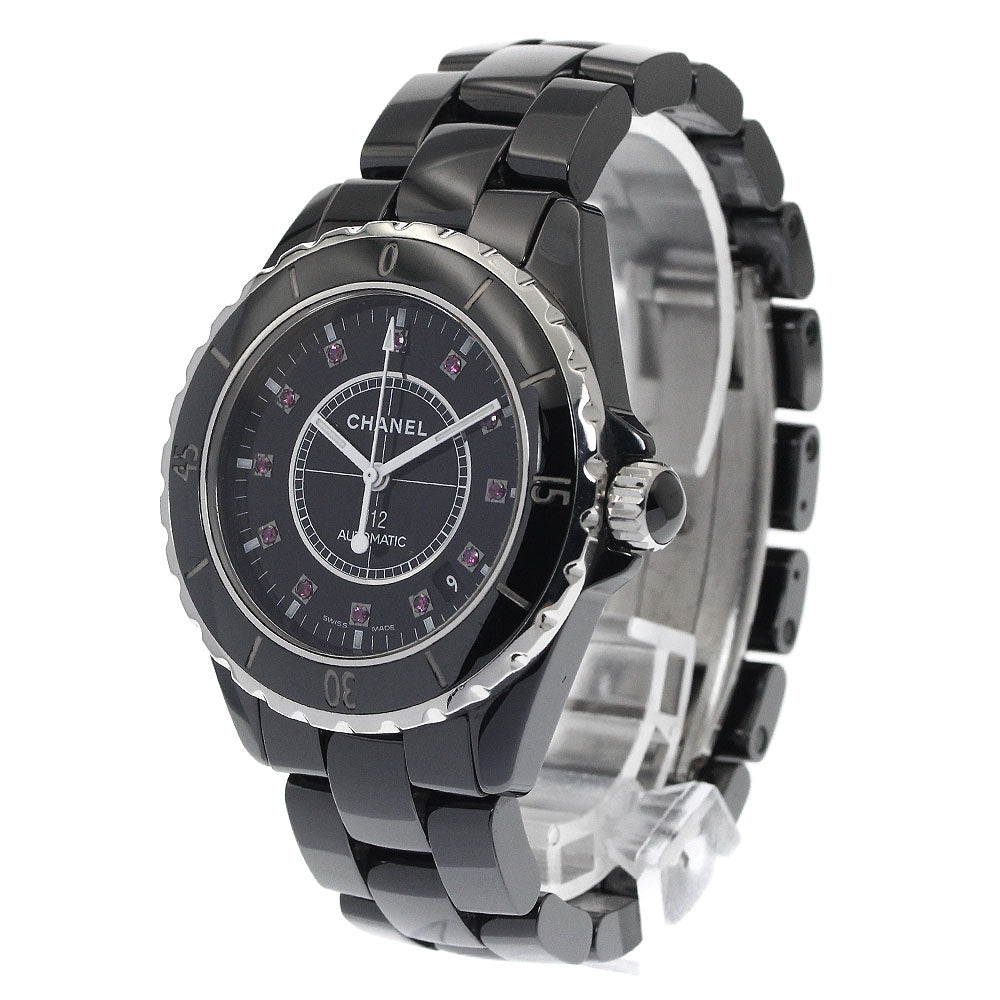 CHANEL J12 12P ruby H1635 Black ceramic black Dial Automatic Men's Watch_882897