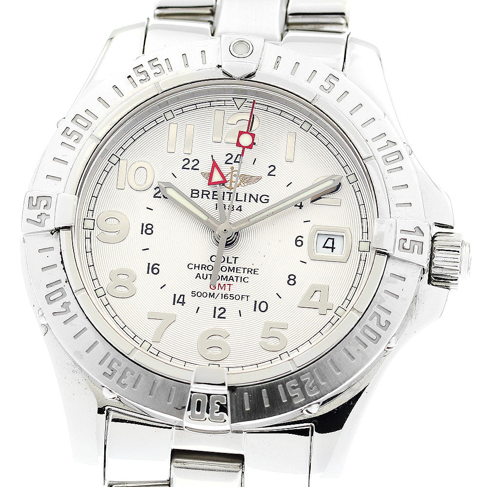 BREITLING Colt A32350 GMT Silver Dial Automatic Men's Watch_882908