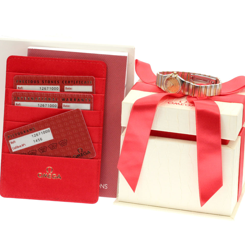 OMEGA Constellation Mini 1267.10 Diamond bezel Full bar Quartz Ladies_882934
