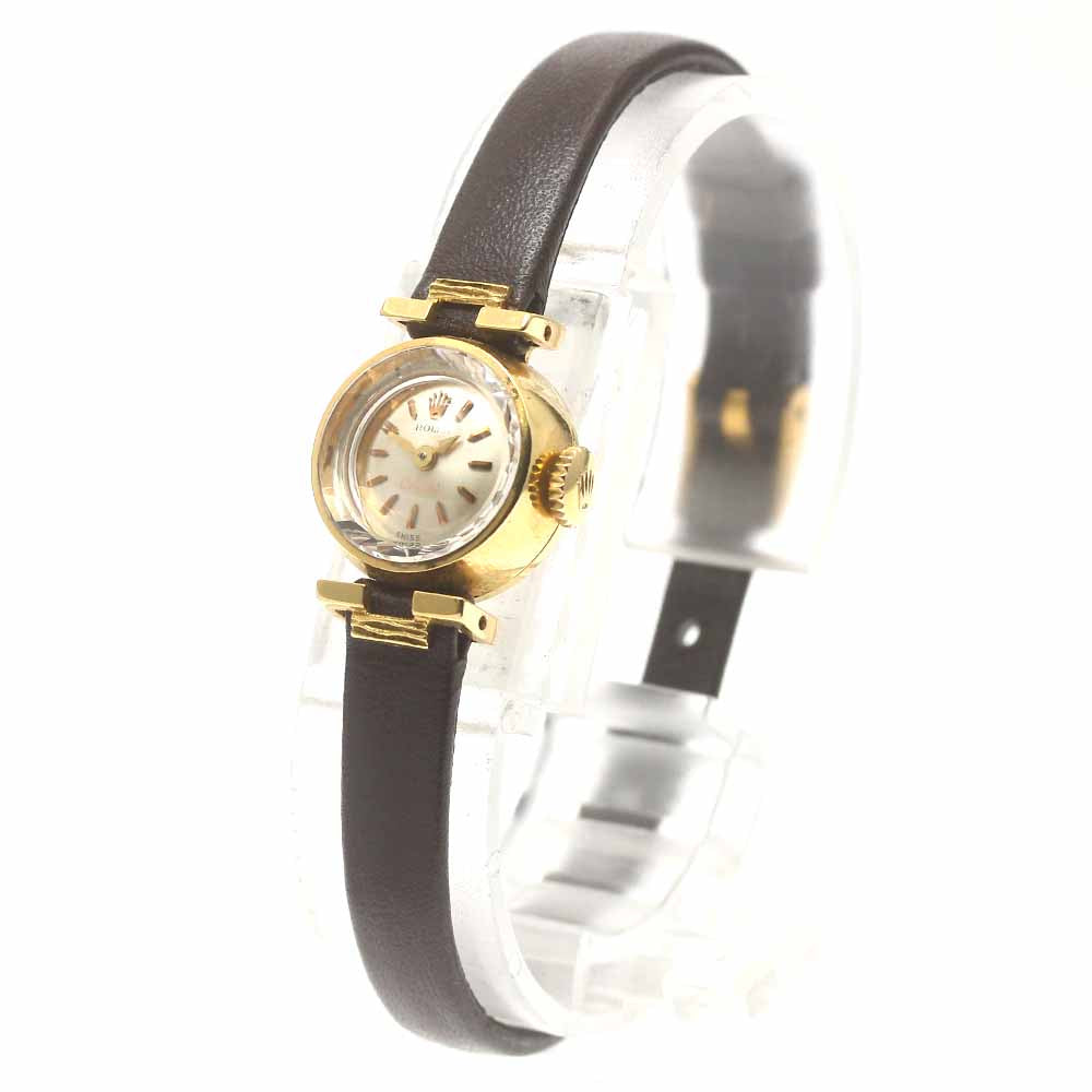 ROLEX Orchid 2251 K18YG Cal.1401 Silver Dial Hand Winding Ladies Watch_882945