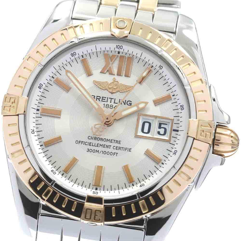 BREITLING Windrider Cockpit C49350 Date Silver Dial Automatic Men's Watch_882949