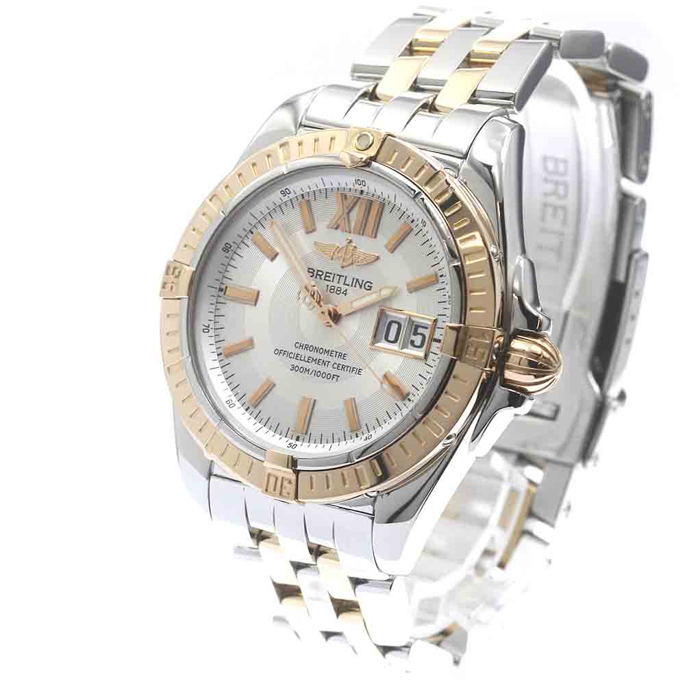 BREITLING Windrider Cockpit C49350 Date Silver Dial Automatic Men's Watch_882949