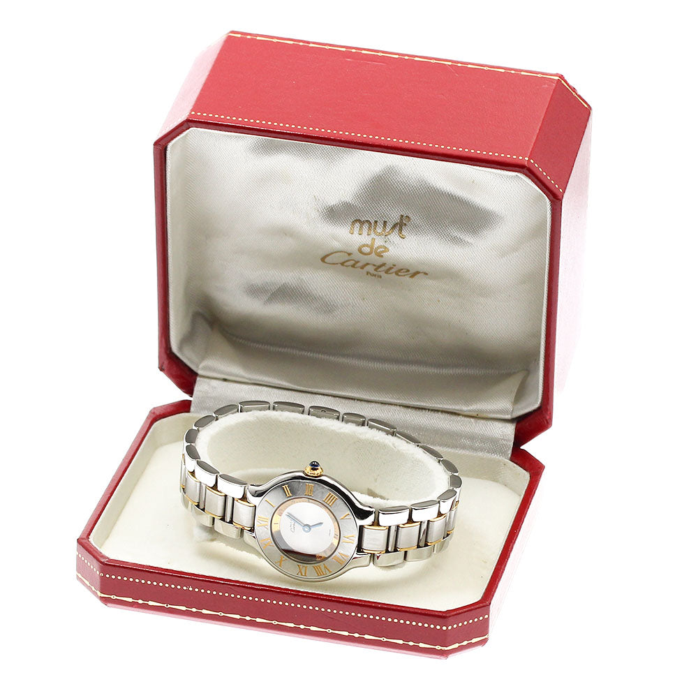 CARTIER Must21 Vantian W10073R6 Silver Dial Quartz Ladies Watch_883020