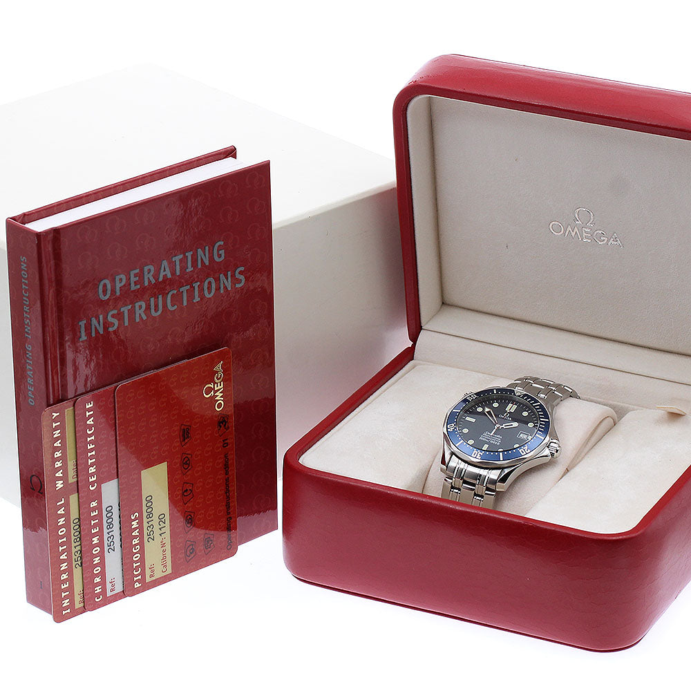 OMEGA Seamaster300 2531.80 Date Navy Dial Automatic Men's Watch_883081