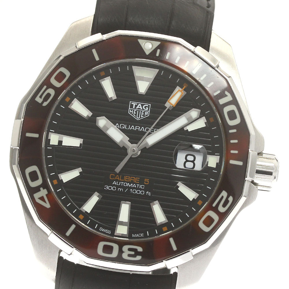 TAG HEUER Aqua racer WAY201N Caliber 5 black Dial Automatic Men's Watch_883088