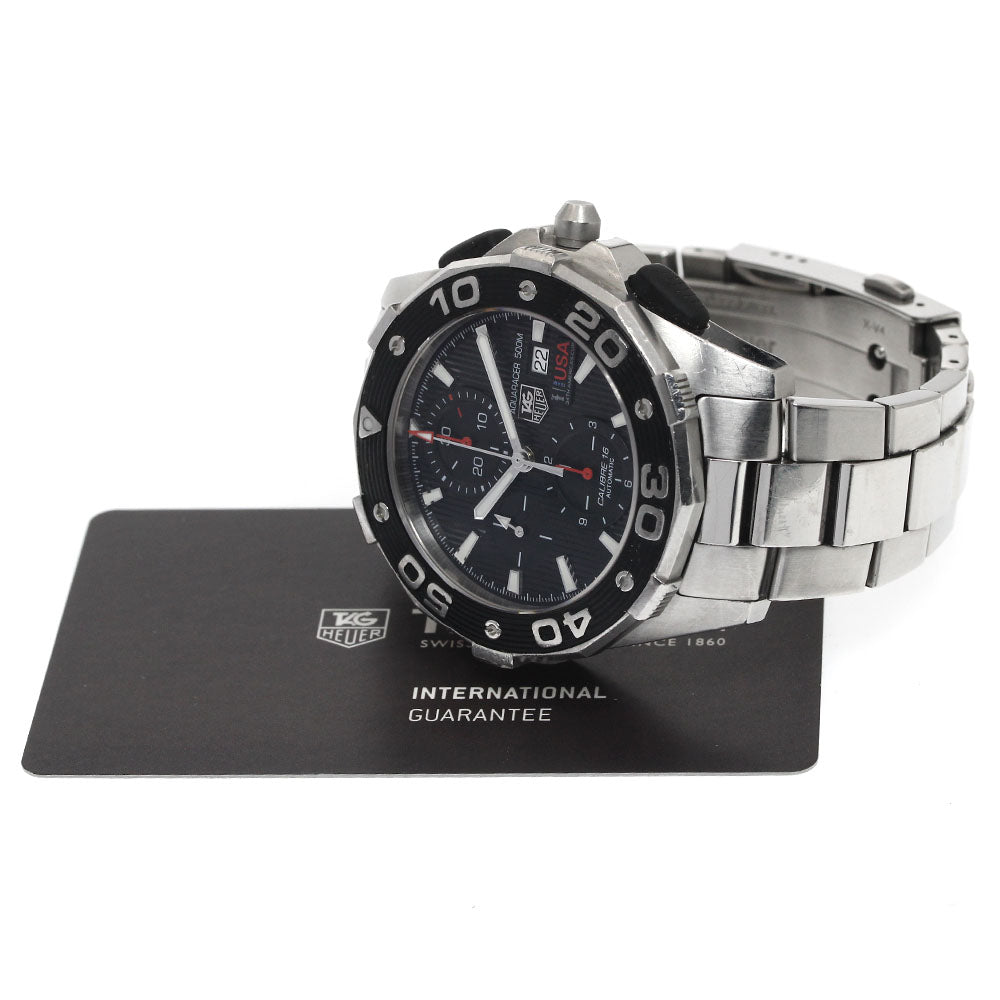 TAG HEUER Aquaracer 500M America's Cup CAJ2111 Caliber 16 Chronograph Date black Dial Automatic Men's Watch_883097