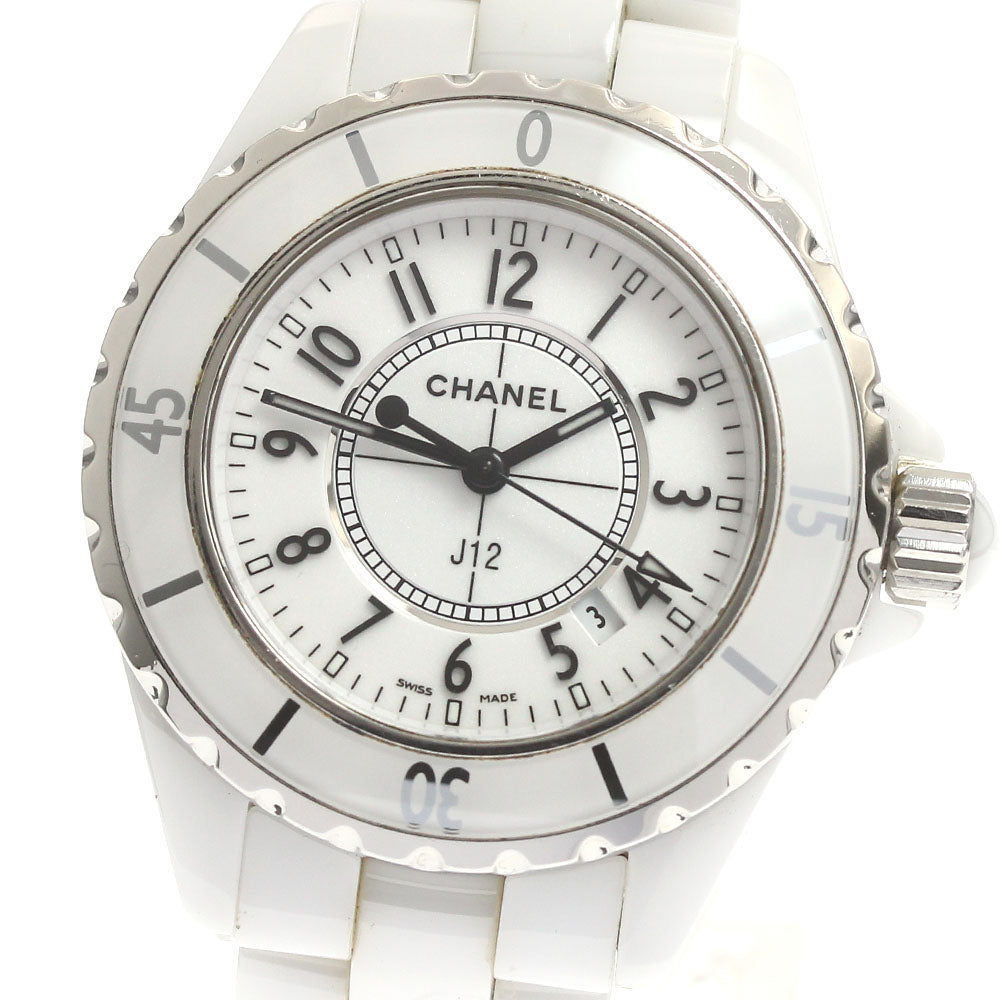 CHANEL J12 33mm H0968 White Ceramic white Dial Quartz Ladies Watch_883103