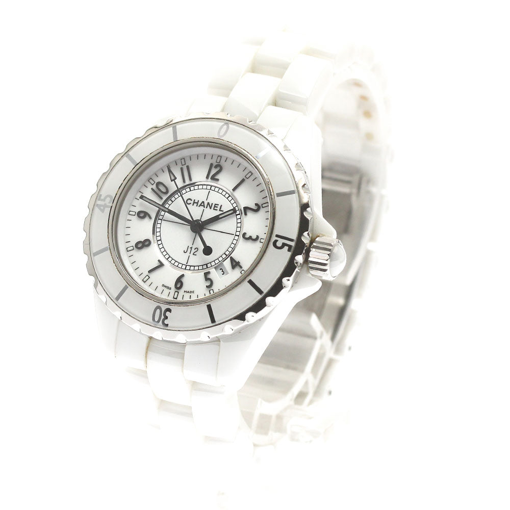 CHANEL J12 33mm H0968 White Ceramic white Dial Quartz Ladies Watch_883103