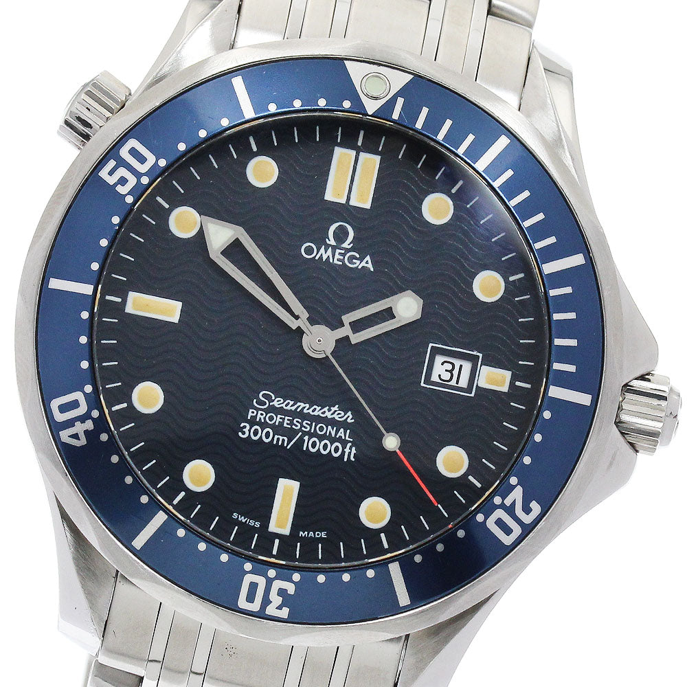 OMEGA Seamaster300 2541.80 Date Navy Dial Quartz Men's Watch_883105