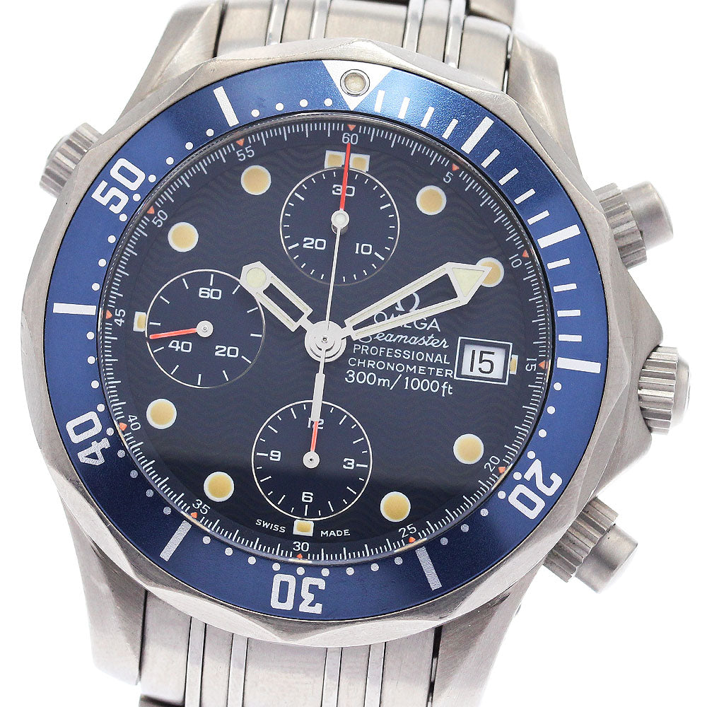 OMEGA Seamaster300 2298.80 Chronograph Navy Dial Automatic Men's Watch_883116