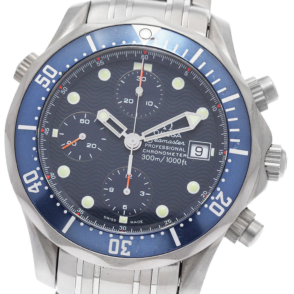 OMEGA Seamaster300 2298.80 Chronograph Navy Dial Automatic Men's Watch_883117