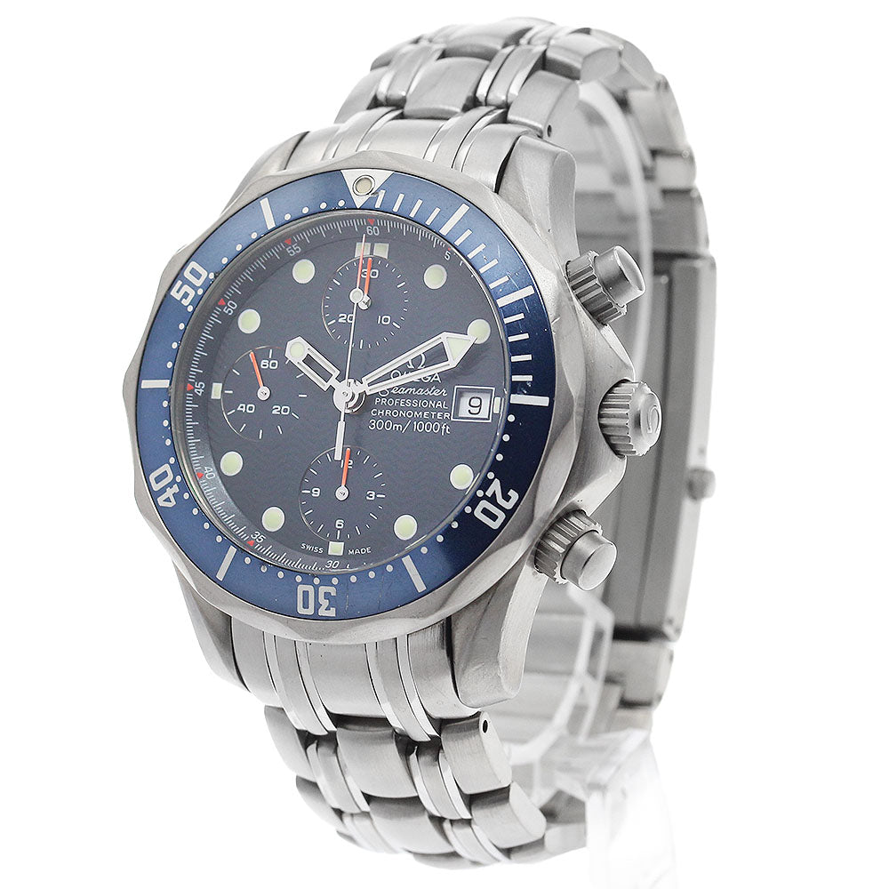 OMEGA Seamaster300 2298.80 Chronograph Navy Dial Automatic Men's Watch_883117