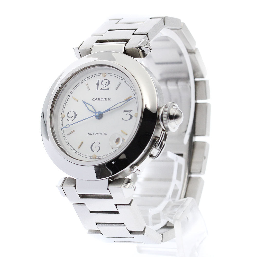 CARTIER Pasha C W31015M7 Date White Dial Automatic Boy's Watch_883138