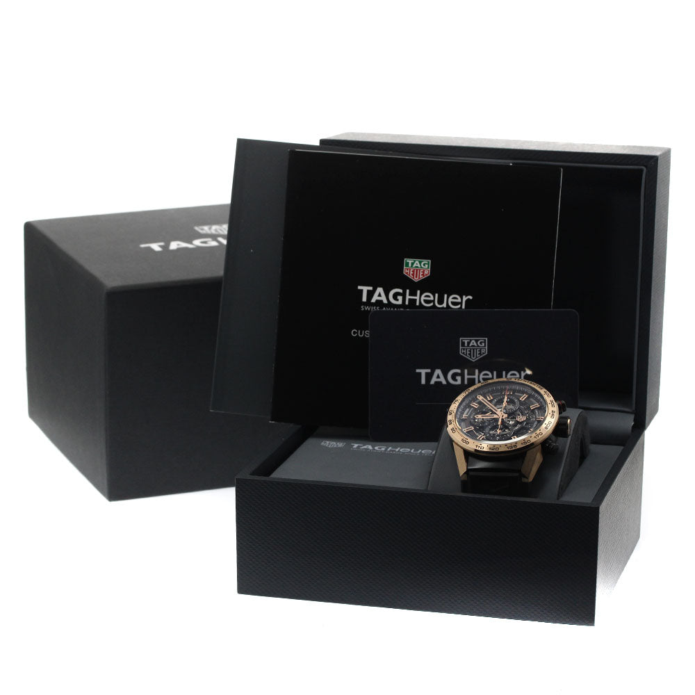 TAG HEUER Carrera Caliber Heuer 01 CAR205B PG bezel Automatic Men's Watch_883155
