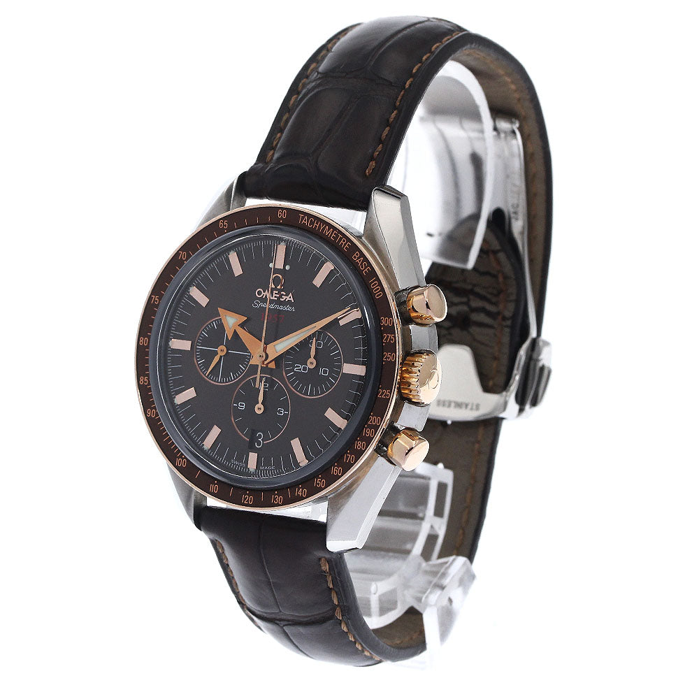 OMEGA Speedmaster Broad Arrow 321.93.42.50.13.001 Date Co-Axial Brown Dial Automatic Men's Watch_883156