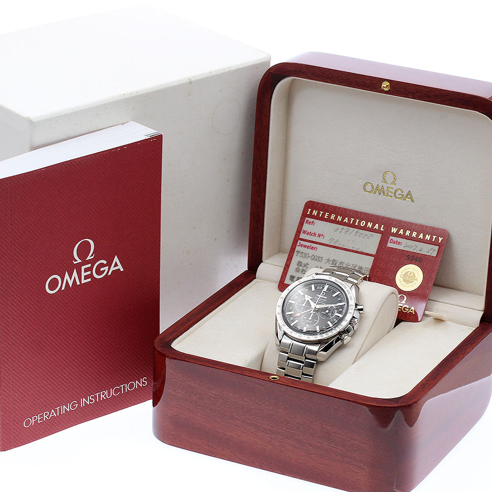 OMEGA Speedmaster Broad Arrow 3581.50 Co-Axial GMT Automatic Men's Watch_883161