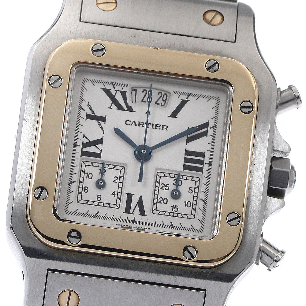 CARTIER Santos Galbee LM Chrono Reflex Perpetual calendar QZ Men's Watch_883171