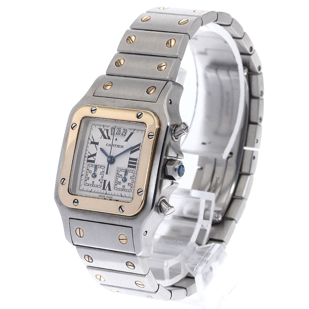 CARTIER Santos Galbee LM Chrono Reflex Perpetual calendar QZ Men's Watch_883171