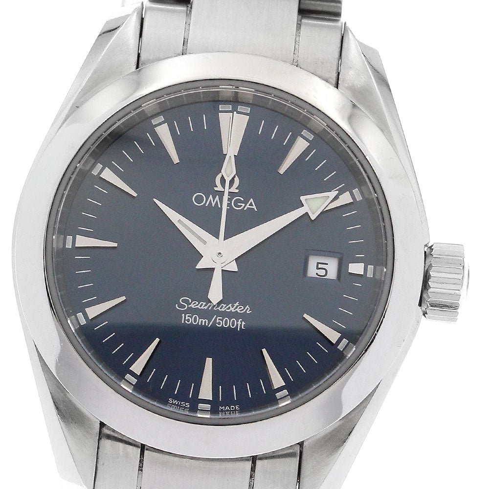 OMEGA Seamaster Aqua Terra 2577.80 Date Navy Dial Quartz Ladies Watch_883204