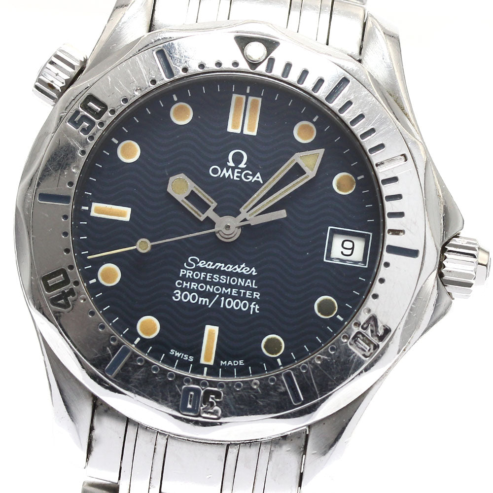 OMEGA Seamaster Diver 300M 2552.80 Date Navy Dial Automatic Boy's Watch_883207