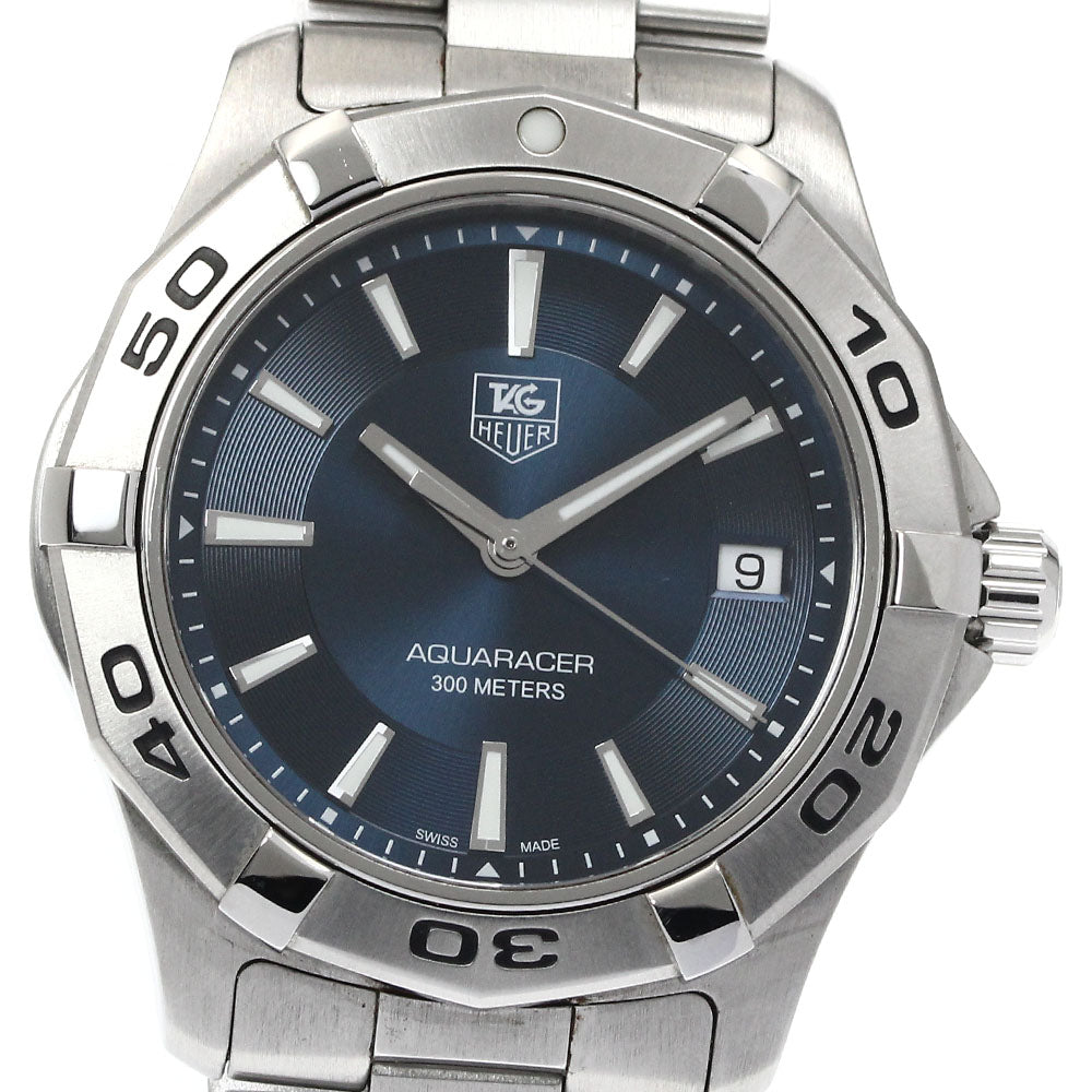 TAG HEUER Aqua racer WAP1112.BA0831 Date Navy Dial Quartz Men's Watch_883208