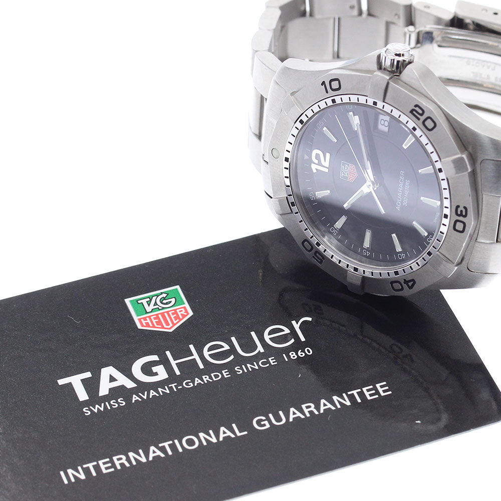 TAG HEUER Aquaracer WAF1110 Date Black Dial Quartz Men's Watch_883211