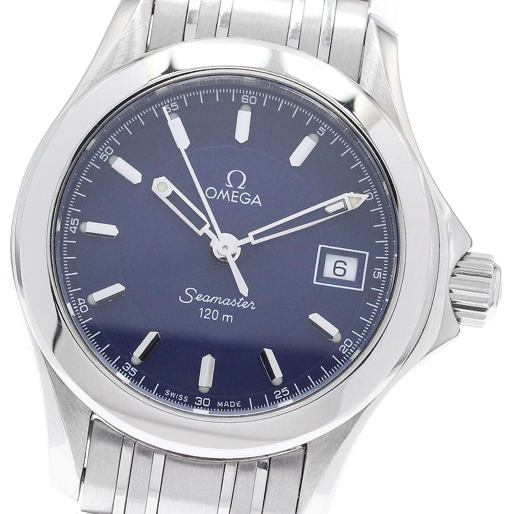 OMEGA Seamaster120 Jacques Mayol 2001 2587.80 Date Quartz Ladies Watch_883214