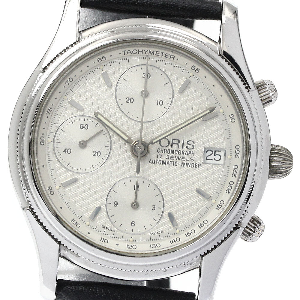 ORIS 7415 Chronograph Date Silver Dial Automatic Men's Watch_883226