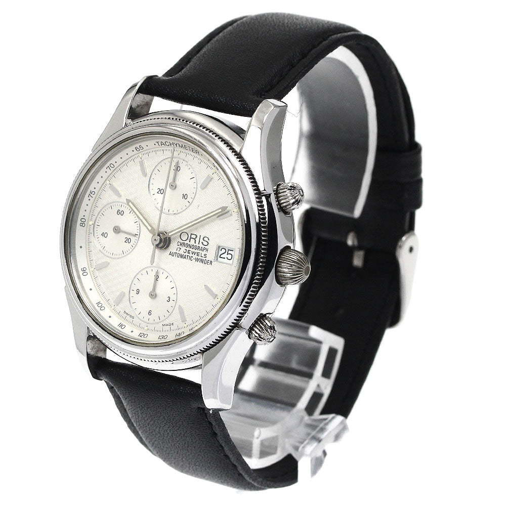ORIS 7415 Chronograph Date Silver Dial Automatic Men's Watch_883226