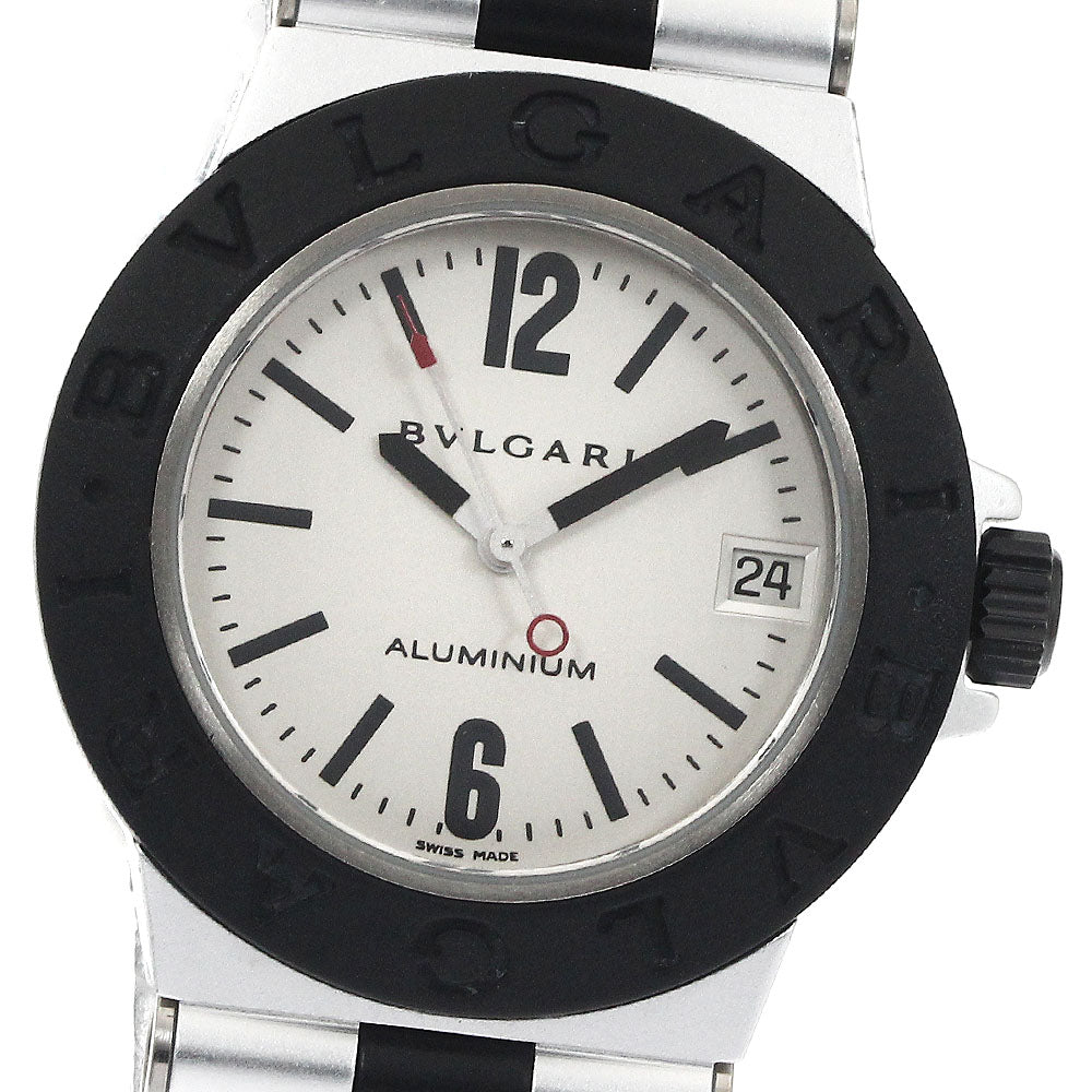 BVLGARI aluminum AL32TA Silver Dial Quartz Boy's Watch_883230
