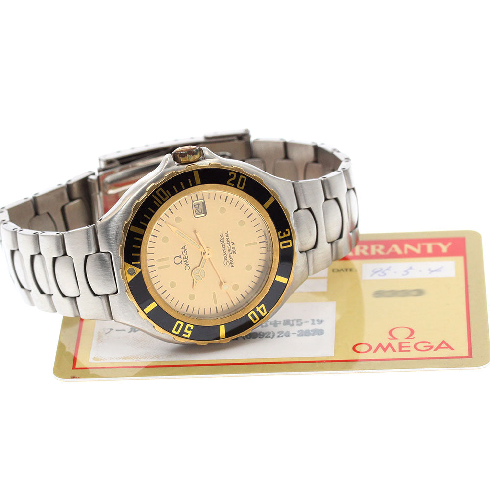 OMEGA Seamaster200 YG bezel gold Dial Quartz Men's Watch_883231