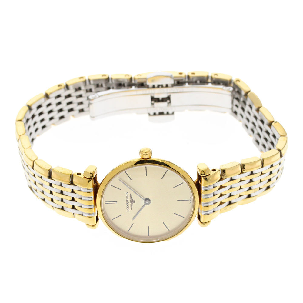 LONGINES Grand classic L4.209.2 Gold Dial Quartz Ladies Watch_883239