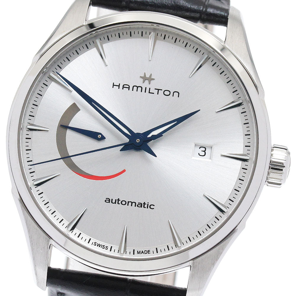 HAMILTON Jazz master H326350 Power reserve date Silver Dial Automatic Men's Watch_883245