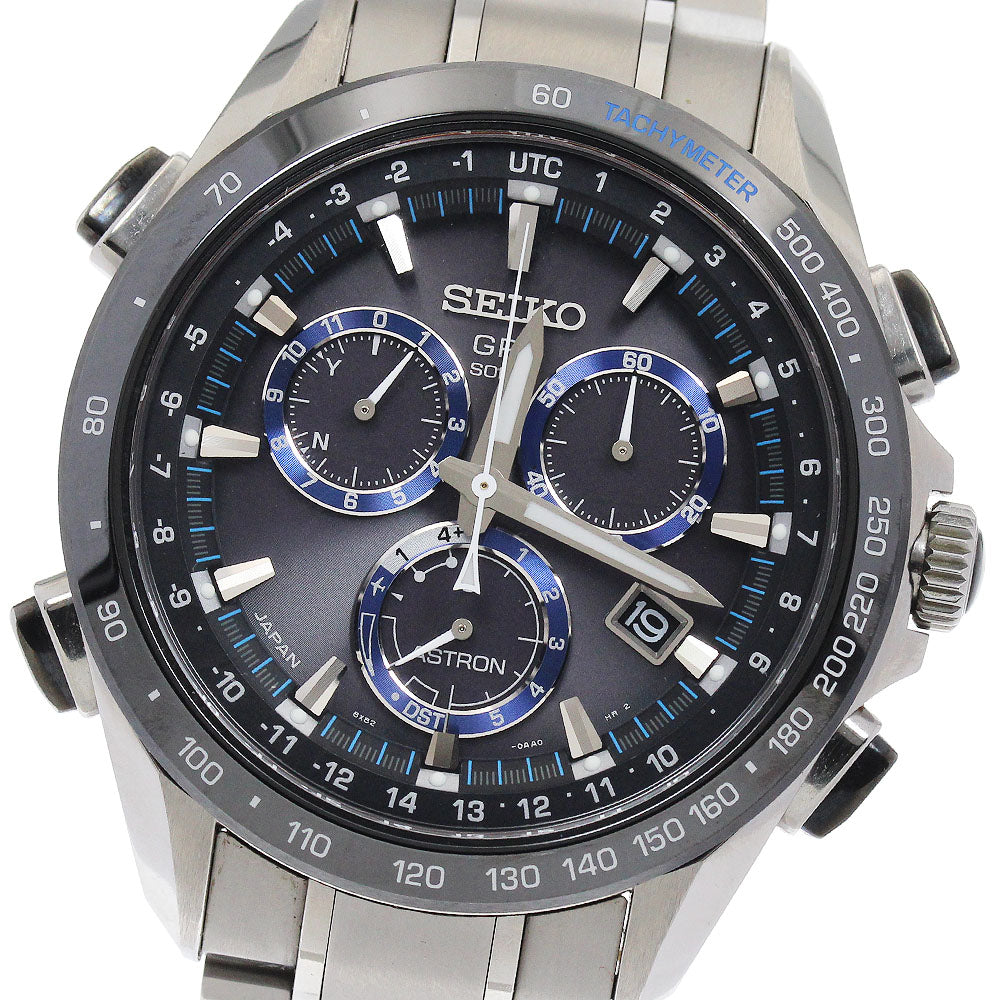 SEIKO Astron SBXB099/8X82-0AN0-1 GPS Black Dial Solar Powered Radio Men's_883251