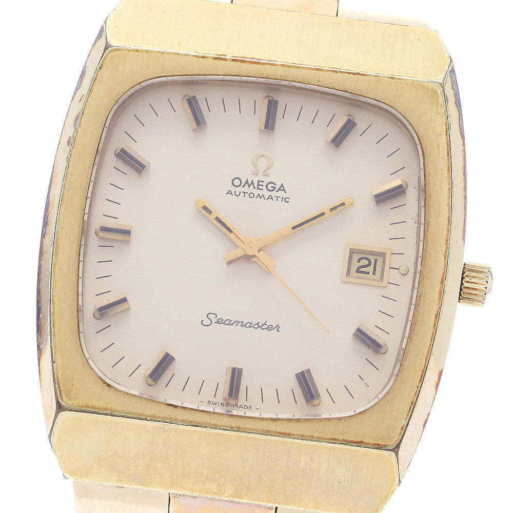 OMEGA Seamaster Square Date gold Dial Automatic Men's Watch_883256
