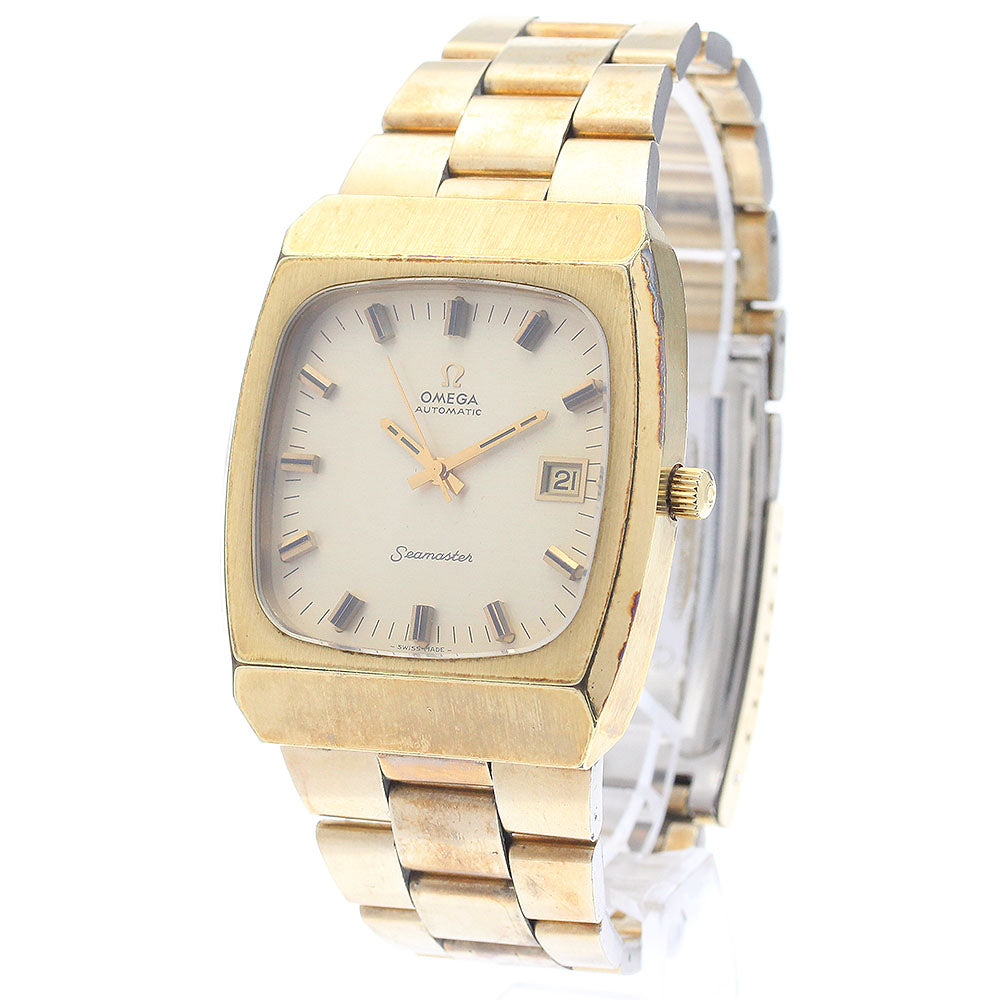 OMEGA Seamaster Square Date gold Dial Automatic Men's Watch_883256