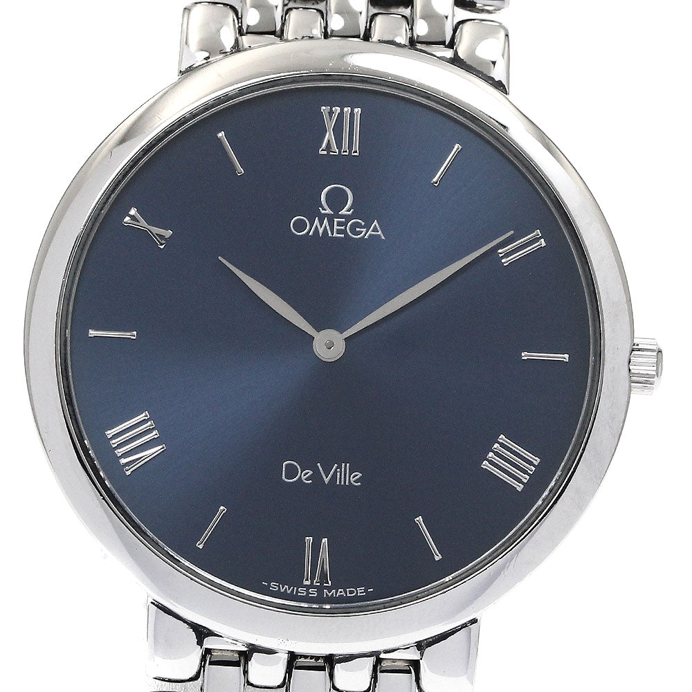 OMEGA De Ville Classic 7500.83 round Navy Dial Quartz Men's Watch_883257