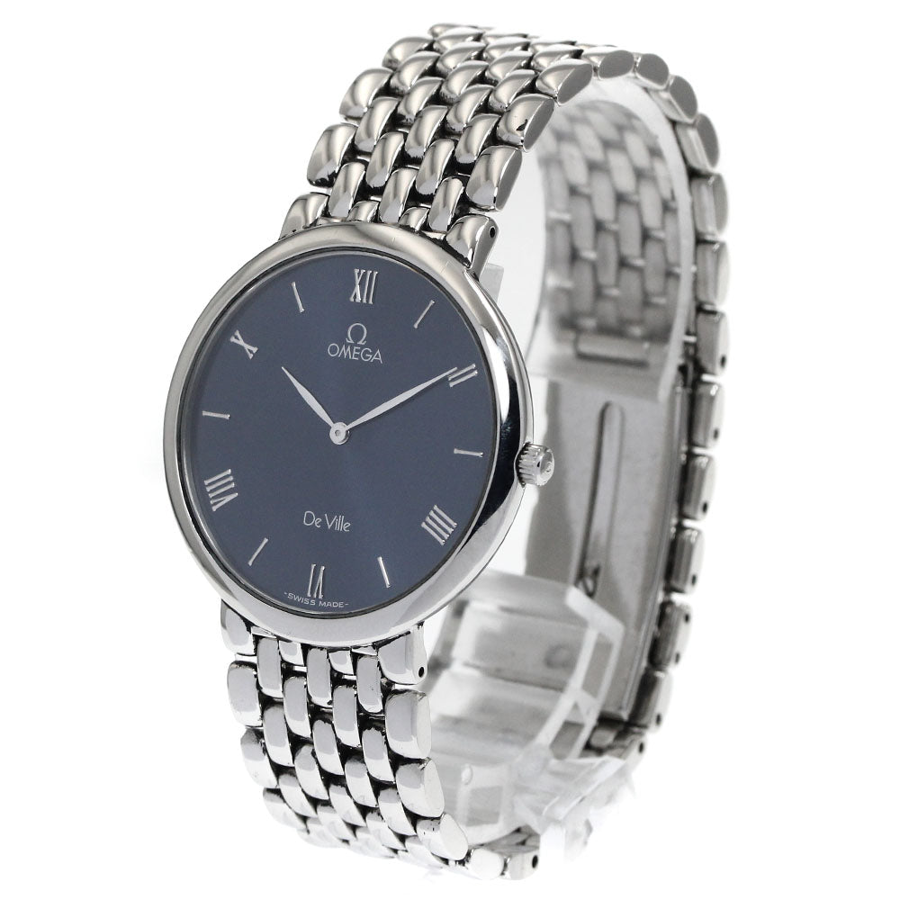 OMEGA De Ville Classic 7500.83 round Navy Dial Quartz Men's Watch_883257