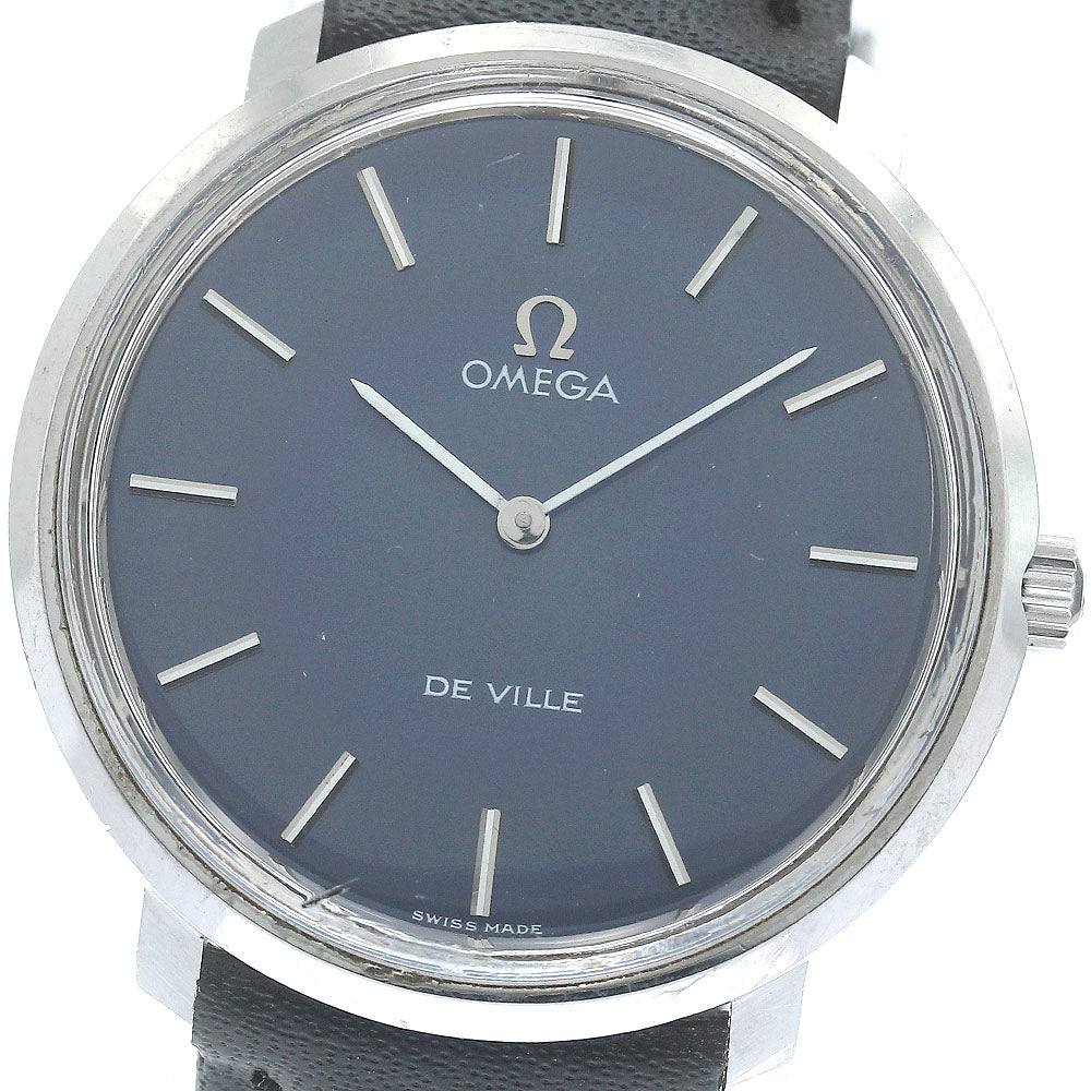 OMEGA De Ville TOOL104 vintage Navy Dial Hand Winding Men's Watch_883258