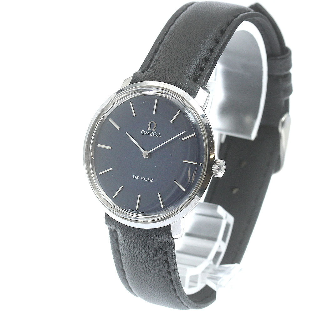 OMEGA De Ville TOOL104 vintage Navy Dial Hand Winding Men's Watch_883258