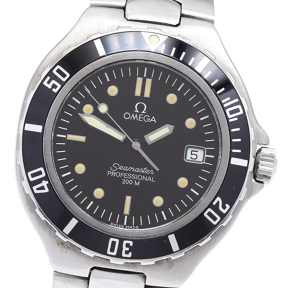 OMEGA Seamaster200 Date black Dial Quartz Men's Watch_883259
