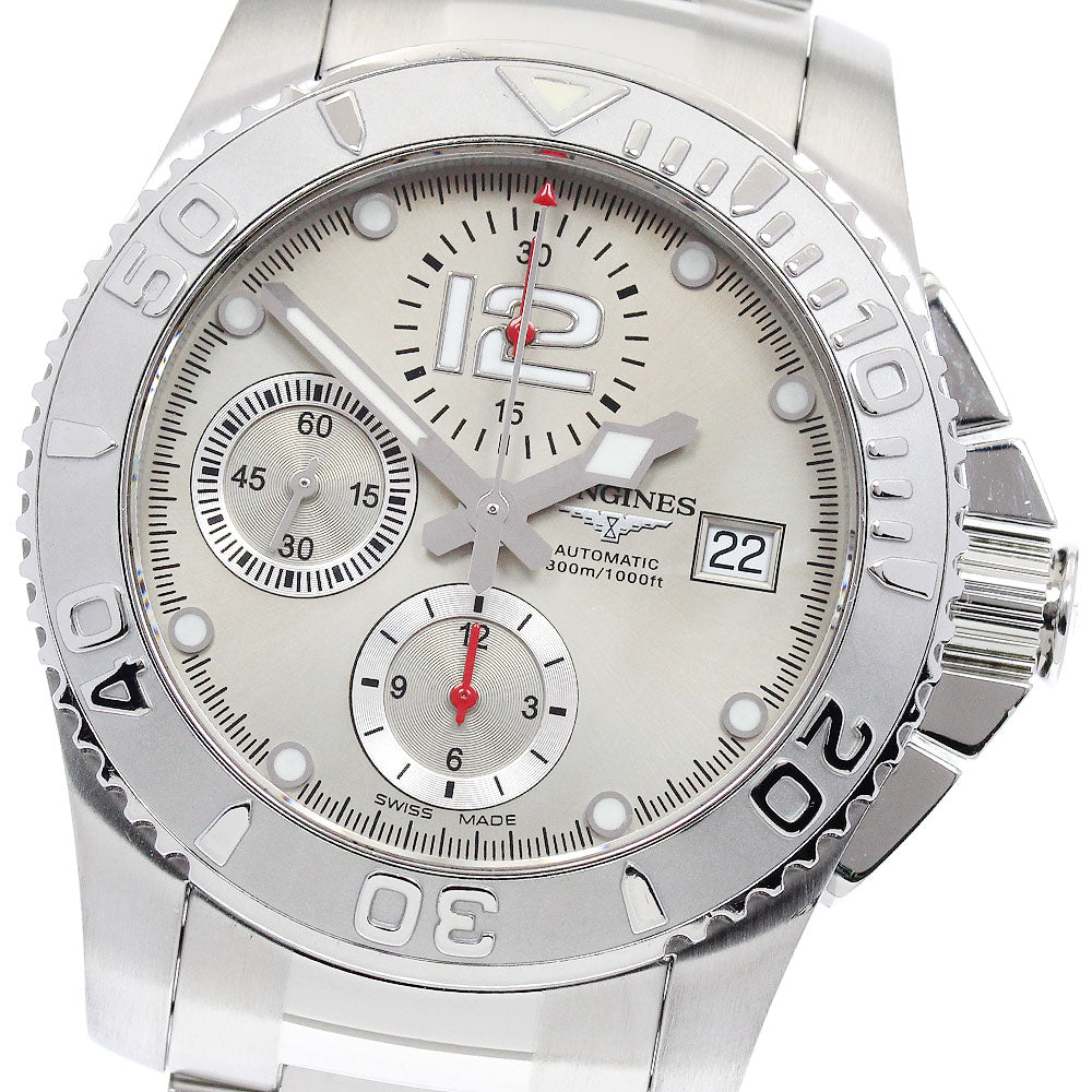 LONGINES Hydro Conquest L3.673.4 Chronograph gray Dial Automatic Men's_883261
