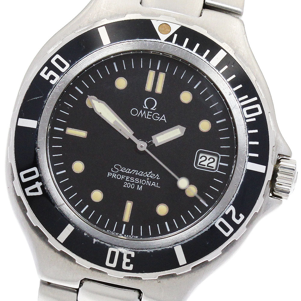 OMEGA Seamaster200 Date black Dial Quartz Men's Watch_883262
