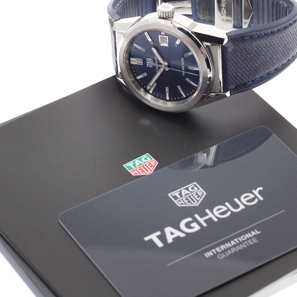 TAG HEUER Carrera Lady WBG1310 Date blue Dial Quartz Ladies Watch_883266